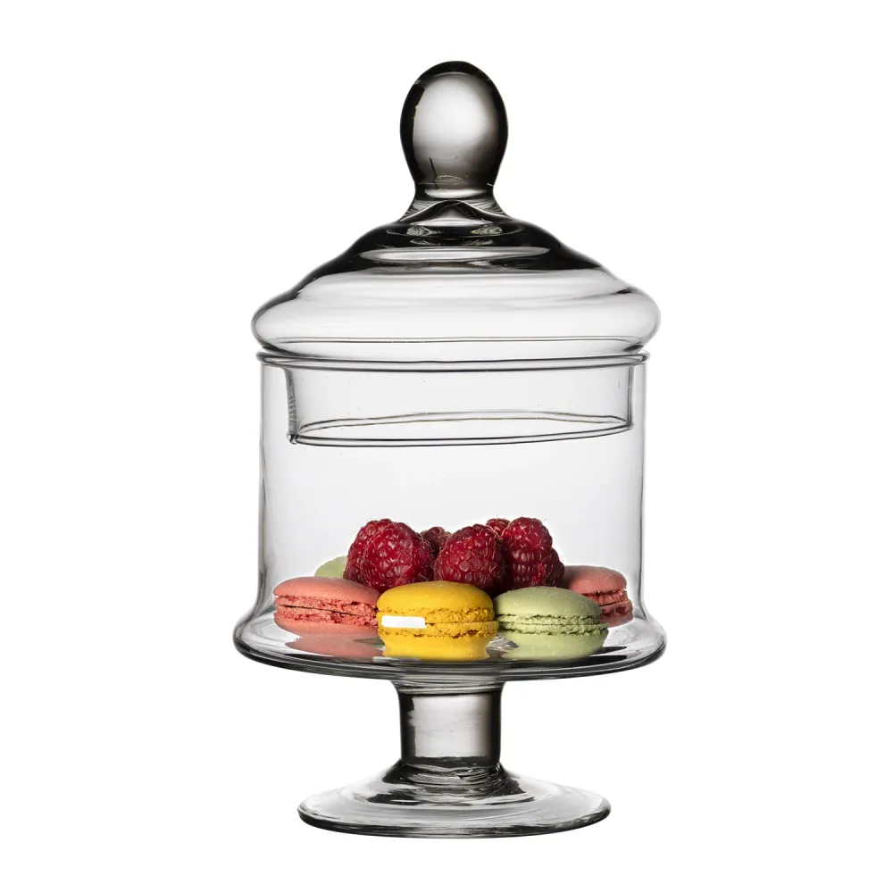 GUSTO CASA - Potiche Vetro con Coperchio Patisserie h23 diametro 13 cm