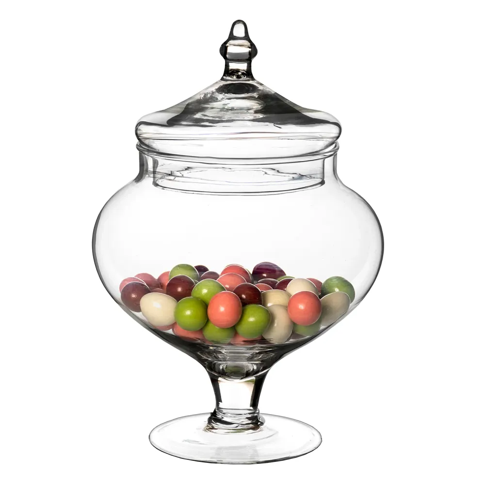 GUSTO CASA - Potiche Vetro con Coperchio Patisserie h27 diametro 18,7 cm