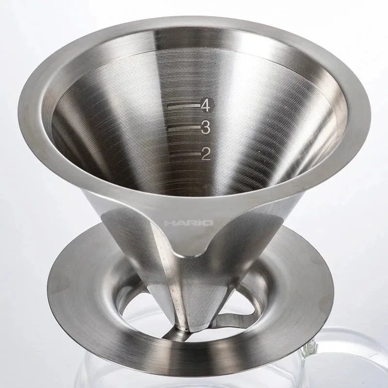 Hario Double Mesh Metal Dripper 01 Filtro mano acciaio inossidabile