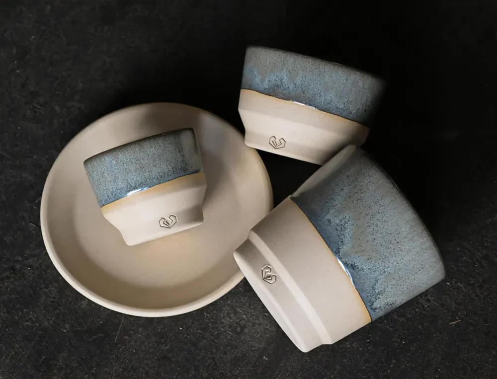 hartmud Ocean Lotus150 – Tazza terraglia per barista per cappuccino e doppio