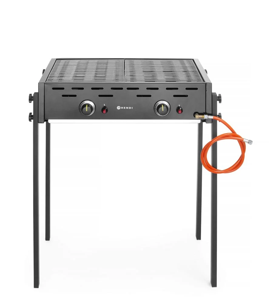 Hendi Gas Grill Roast-Master Pro Schwarz Black 11,6 kW