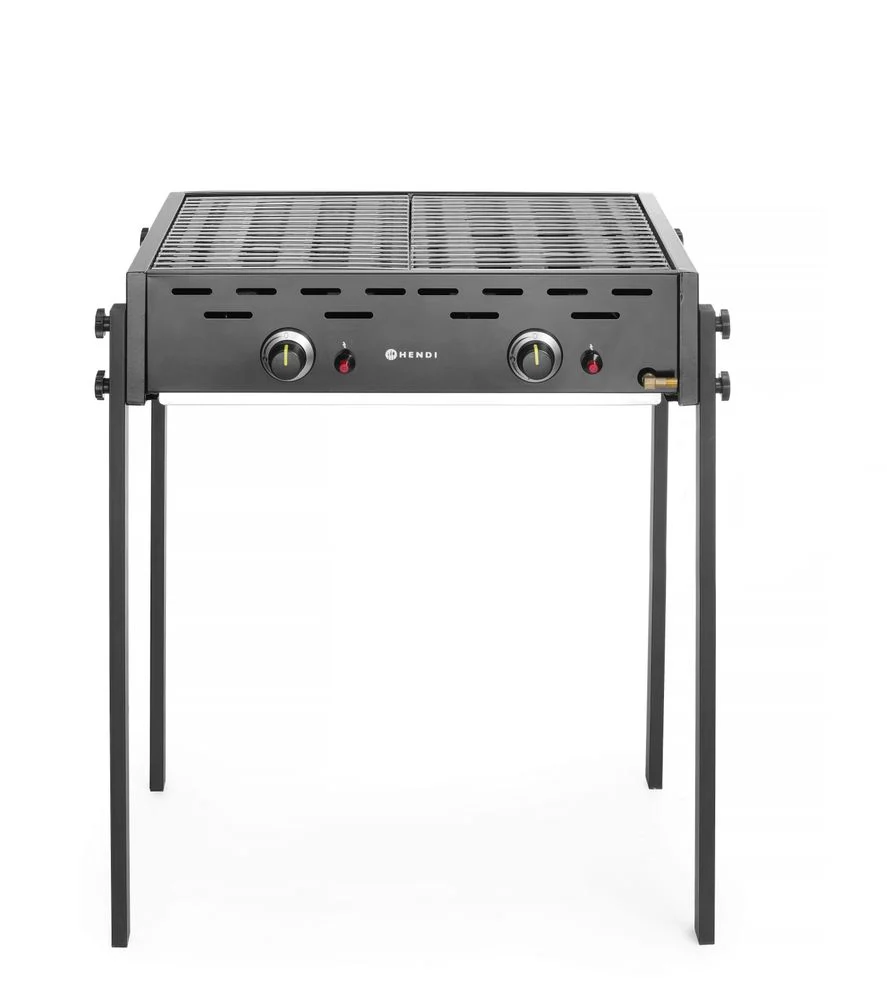 Hendi Gas Grill Roast-Master Pro Schwarz Black 11,6 kW