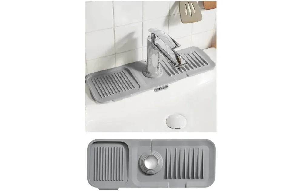 Hermia Paraschizzi per lavello 13,7 × 37 × 1,5 cm, plastica, grigio
