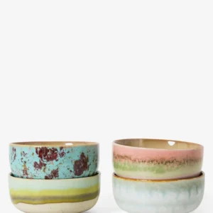 Set di 4 ciotole da dessert ceramica anni '70 HKLIVING