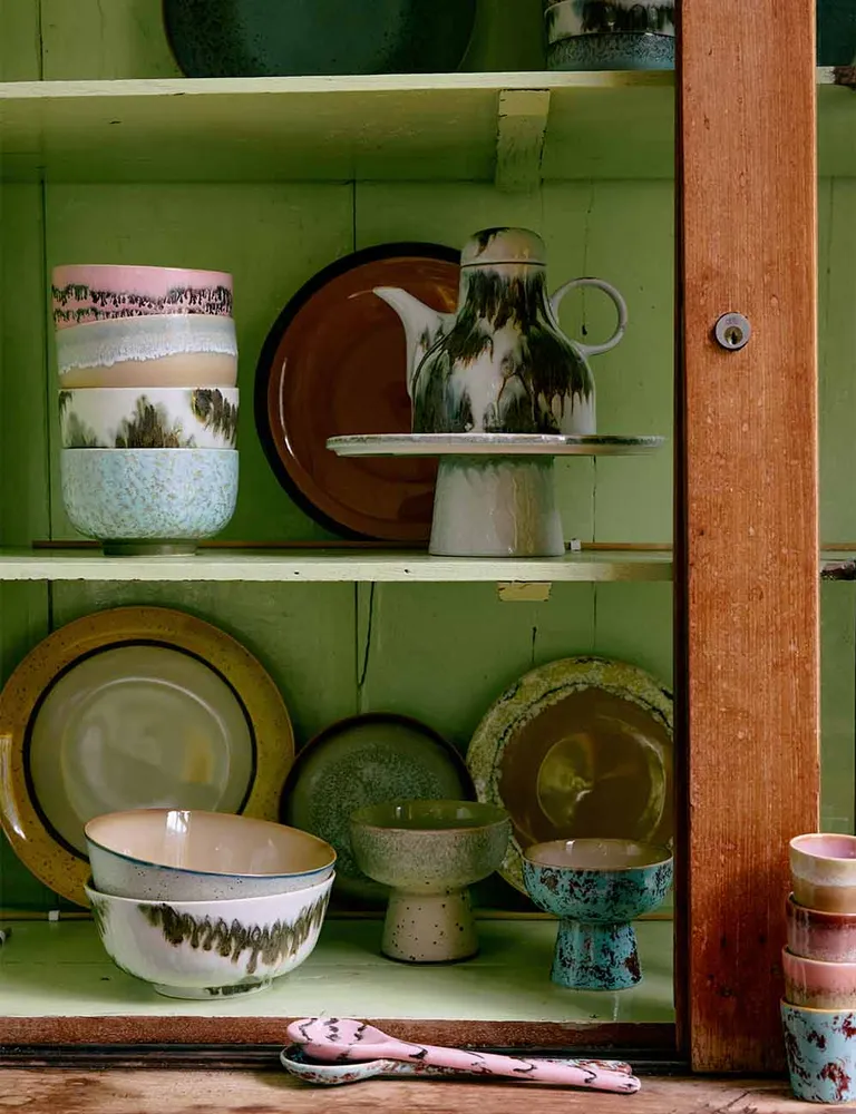 Set di 4 ciotole da dessert ceramica anni '70 HKLIVING