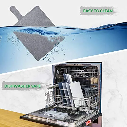 Hodekt Tagliere da Cucina Set di 4, Taglieri con Ripiano e Maniglia,...