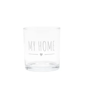 My Home - Bicchiere con scritta