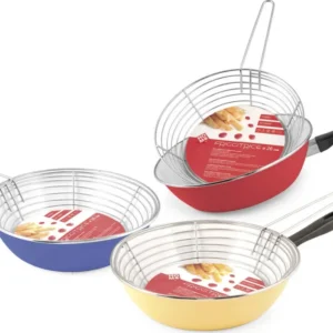 HOME - FRIGGITRICE SMALTATA CON CESTELLO 26CM_