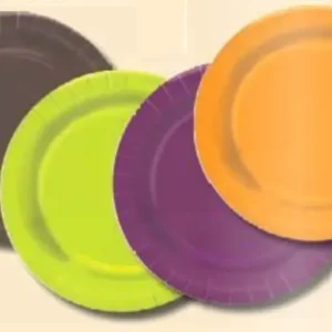 HOSTI - 10 PIATTI DI CARTA - COLORE PITTO ARANCIONE - LINEA "GARDA LIFESTYLE"