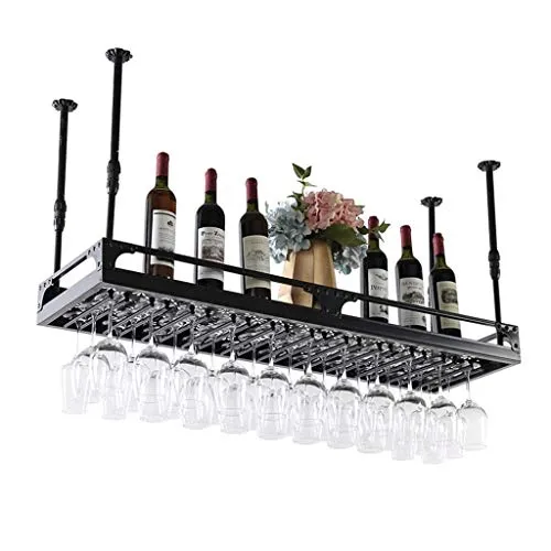 HXCD Espositore Capovolto, Porta Calice, Porta Bicchieri da Vino, Porta Bar, Porta Bicchieri da Vino, portabicchieri sospe...