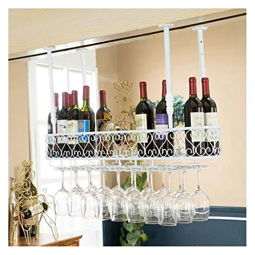 HXCD Portabottiglie per Vino, portabicchieri da Bar, portabicchieri da Vino, Calice KTV Testa Giù portabicchiere da Vino C...