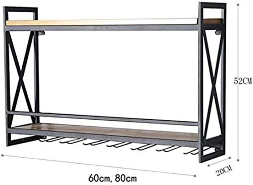 HZWLF Moderno e Minimalista Creativo portabottiglie da Parete Parete armadietto da Vino Ferro battuto Decorativo retrò Leg...