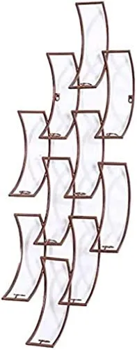 HZWLF Portabottiglie per Vino Europeo Portabottiglie per Vino da Appendere Parete Ferro Portabottiglie per Vino Adatto per...