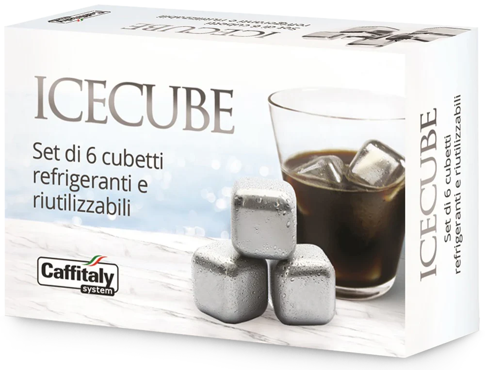 IceCube, 6 Cubetti Refrigeranti Acciaio per Bevande