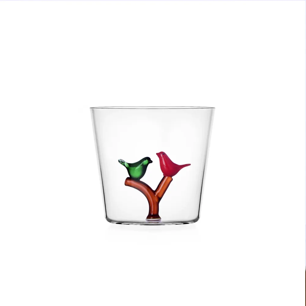 Ichendorf Milano Set 2 Tumbler Uccellini Vetro Borosilicato