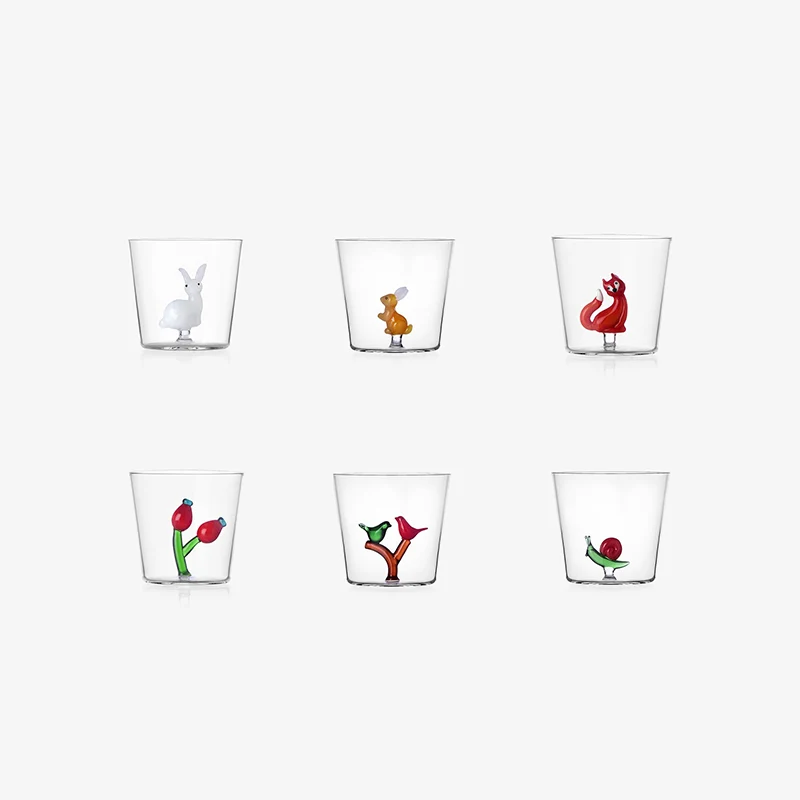Ichendorf Milano Set 2 Tumbler Uccellini Vetro Borosilicato