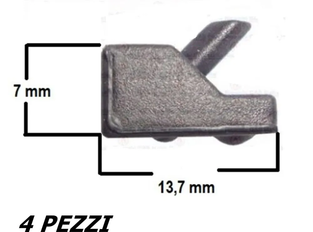 IGNIS WHIRLPOOL PIEDINO GRIGLIA CUCINA GOMMINO ADATTI 484000000840 4 PZ P 0025