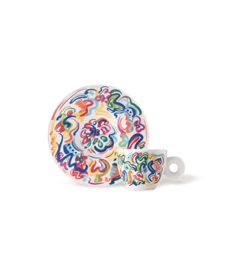 Illy Art Collection Sol Calero | 25366 Un Set da 4 Tazze Espresso, Numerate e Firmate dall'artista
