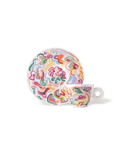 Illy Art Collection Sol Calero | 25366 Un Set da 4 Tazze Espresso, Numerate e Firmate dall'artista