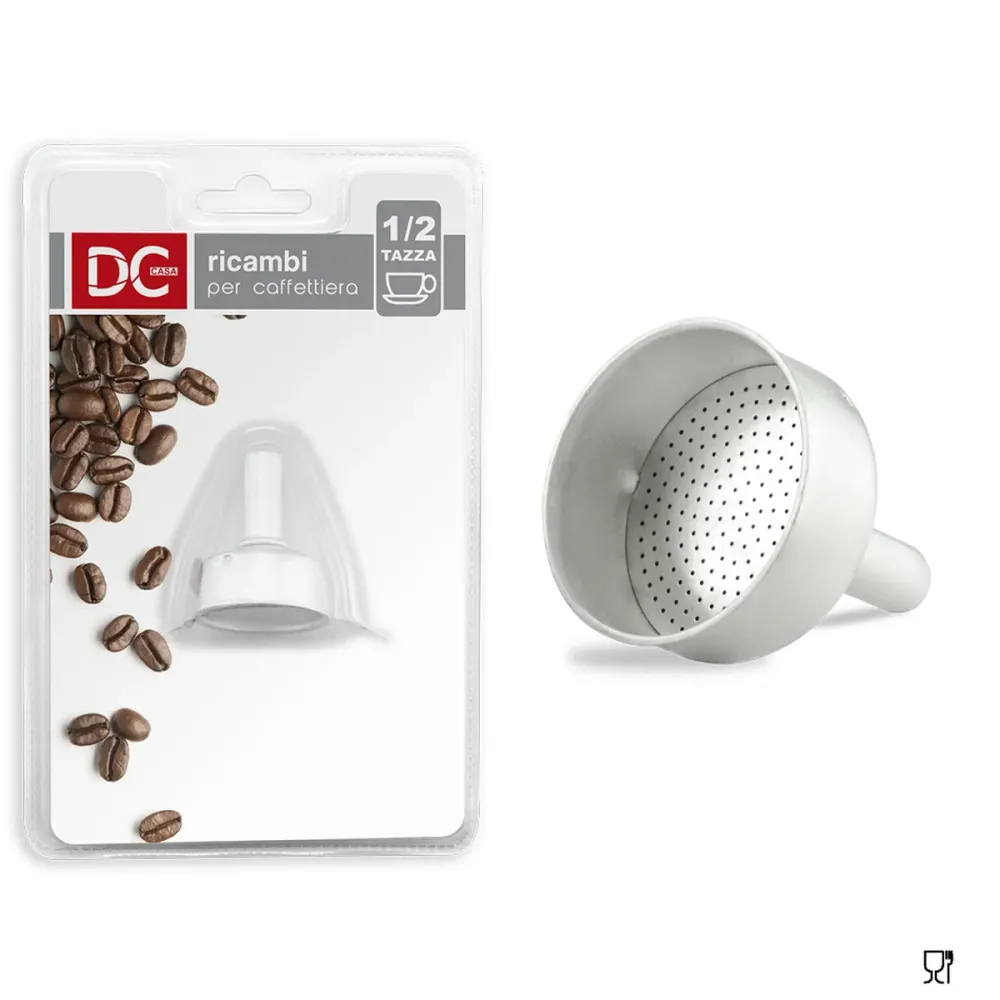 Dc Imbuto Caffettiera Alluminio 1/2Tz