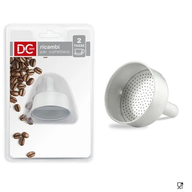 Dc Imbuto Caffettiera Alluminio 2Tz