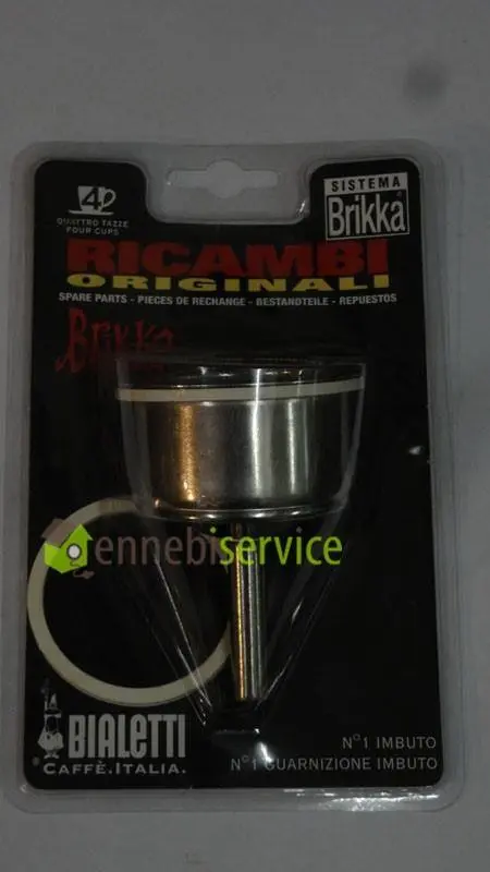 Imbuto moka brikka 4 tz + 2 guarnizioni Bialetti