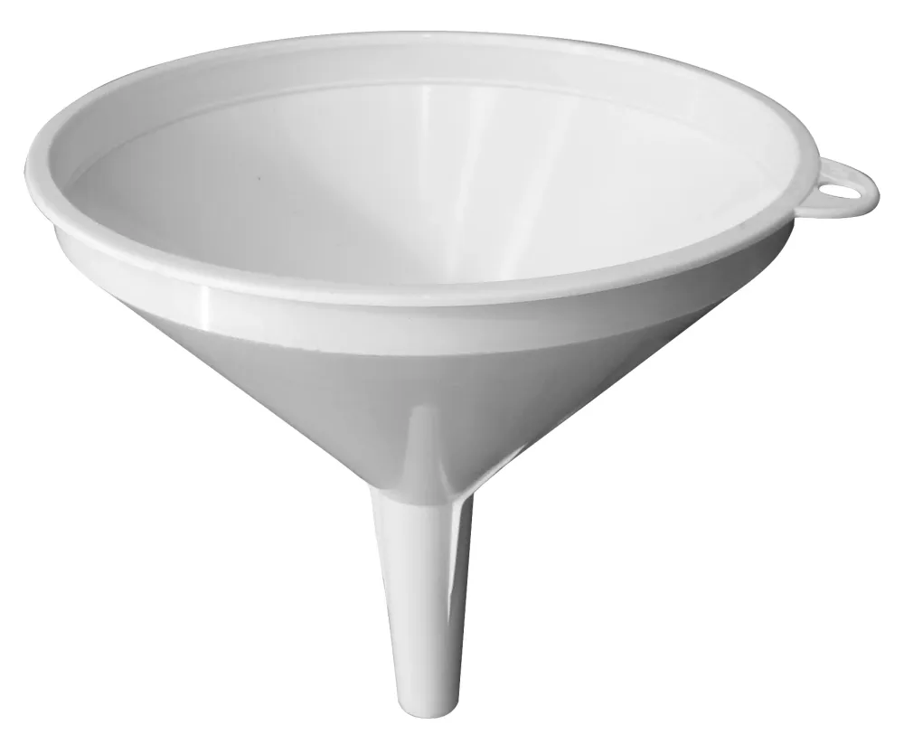 IMBUTO PLASTICA PER TRAVASO BIANCO Ø cm. 26