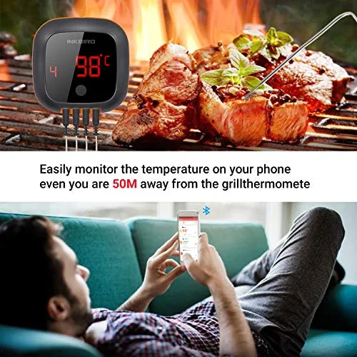 Inkbird IBT-4XS Bluetooth Termometro Cucina Digitale + 4 sensore