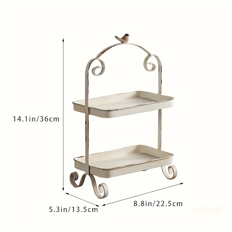 IronTray - Vassoio Classico Ghisa Doppio Strato | Vassoio Vintage per Servire e Decorare
