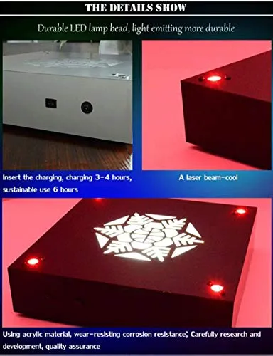 JIJOOJOOK Bottiglia LED Luminoso Vino Base Piatto di Frutta Cuscino Basso Party Bar Forniture Creativo KTV Acrilico Atmosf...