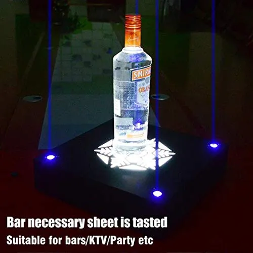 JIJOOJOOK Bottiglia LED Luminoso Vino Base Piatto di Frutta Cuscino Basso Party Bar Forniture Creativo KTV Acrilico Atmosf...