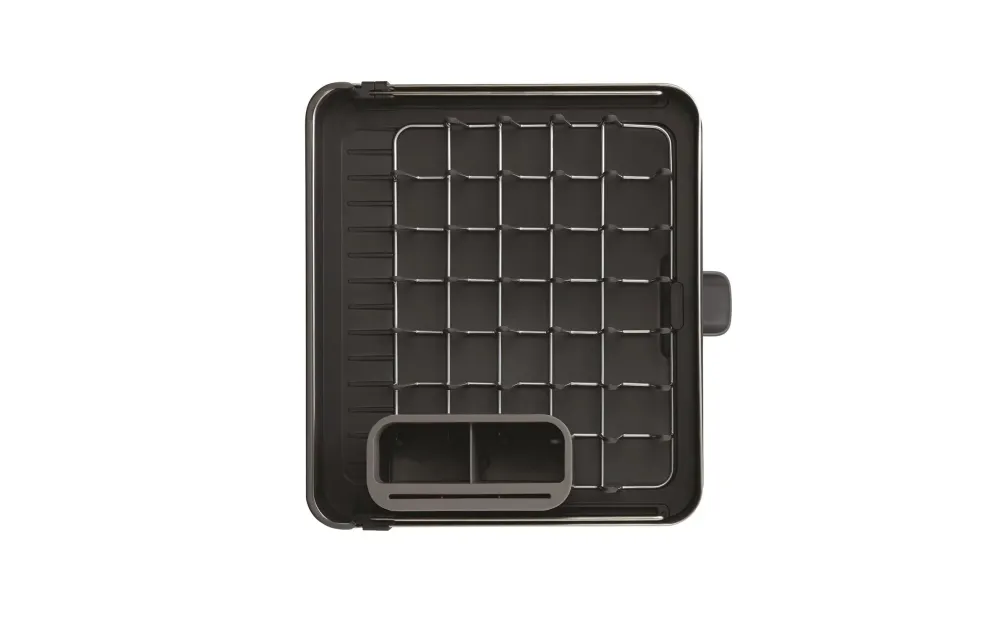 Joseph Joseph Scolapiatti 35,3 × 36,4 × 16,1 cm, acciaio inossidabile, nero
