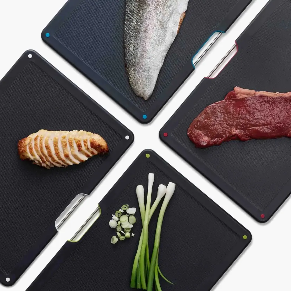 Joseph Joseph Set 4 Taglieri Folio Acciaio Inox