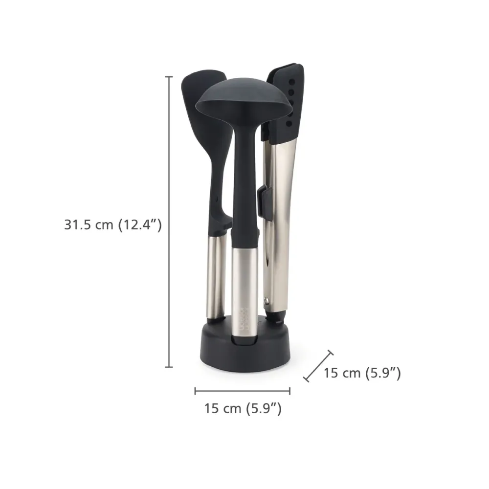 Joseph Joseph Set 3 Utensili da Cucina Fusion Elevate™ Acciaio Inossidabile