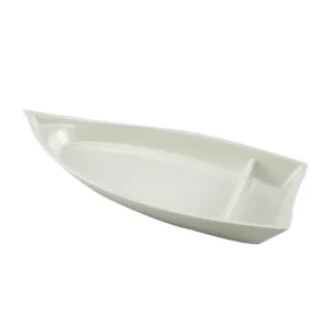Kamome Vassoio Barca Mm.393x176 H.63 Melamina Bianco Ilsa