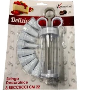 KASAVIVA - SIRINGA DECORATRICE 8 BECCUCCI CM 22