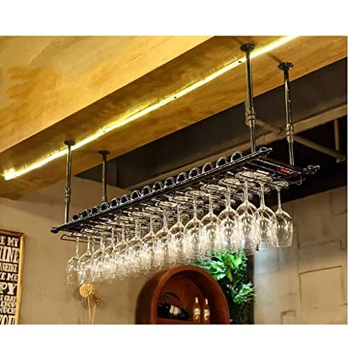 KDMB Portabottiglie da Vino Appeso portabicchieri da Vino Rosso Appeso Testa Giù portabicchieri Creativo Home Bar Appeso s...