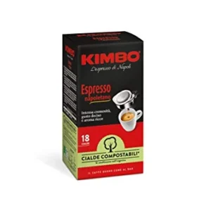 Kimbo Cialde Compostabili Espresso Napoletano - 8 Astucci da 18 Cialde...