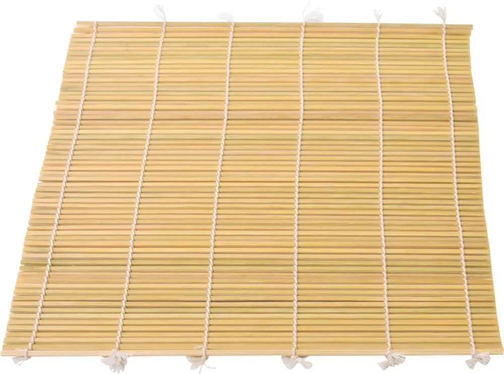 Kiso Craft stuoia sushi bamboo lucidato 27x27 cm Made Japan