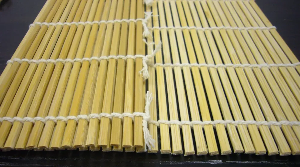 Kiso Craft stuoia sushi bamboo lucidato 27x27 cm Made Japan