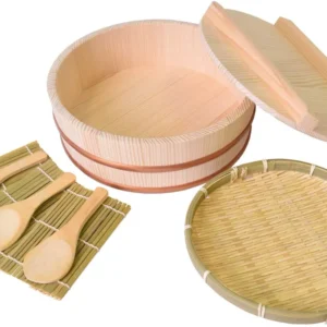 Kiso Kougei Ohitsu Temakizushi Set Lid 26.8cm 2.5 Cups