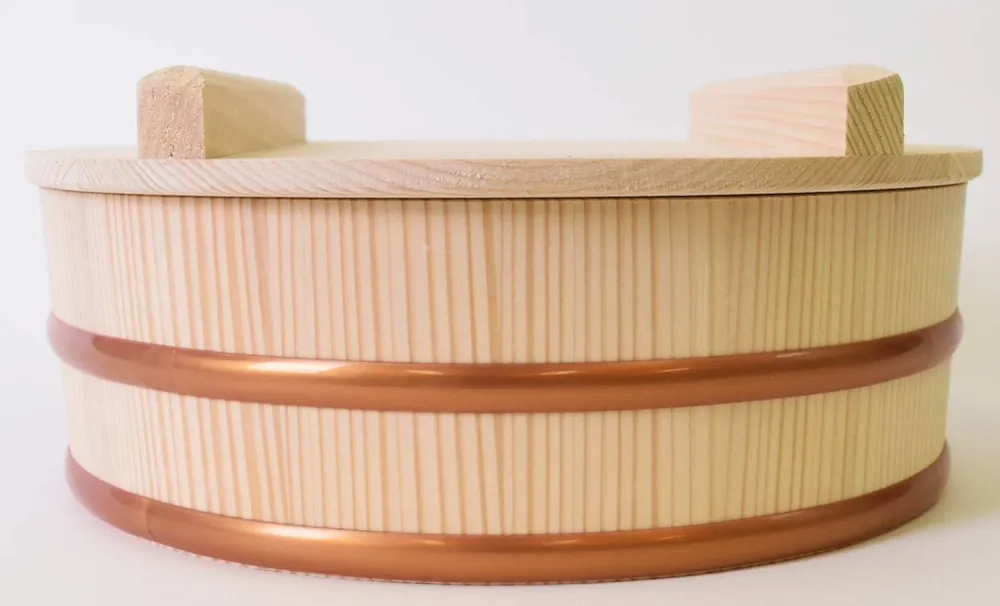 Kiso Kougei Ohitsu Temakizushi Set Lid 26.8cm 2.5 Cups