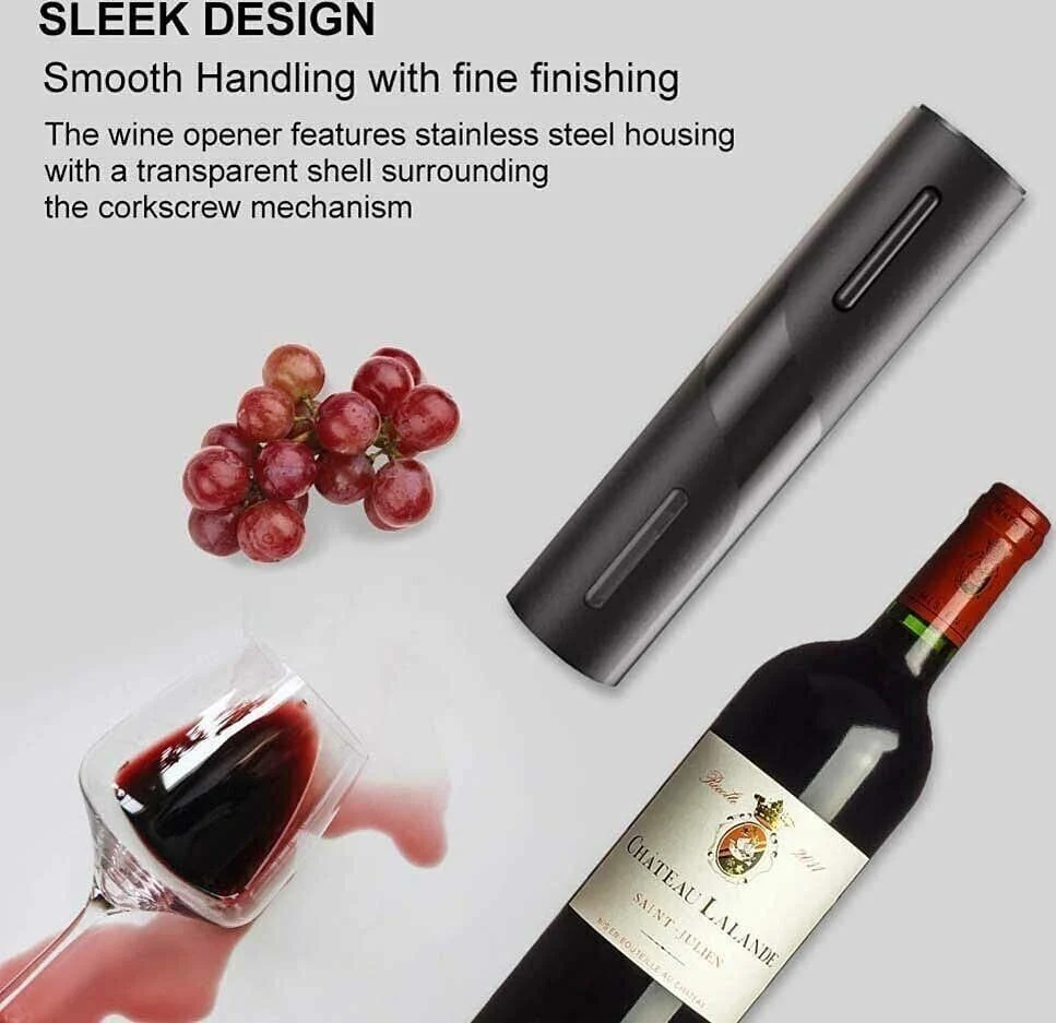 Kit Cavatappi elettrico per vino versatore apribottiglie automatico battteria