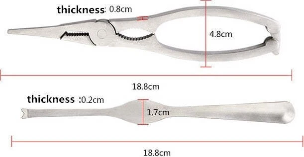Kit Per Crostacei Pinza Scavino Apri Aragosta Granchio Astice Cucina Casa