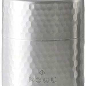 KOGU barattolo per tè acciaio inox 100g ermetico con coperchio interno Japan Made