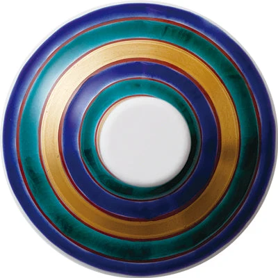Kutani giapponese vetro / blu top / diagonale
