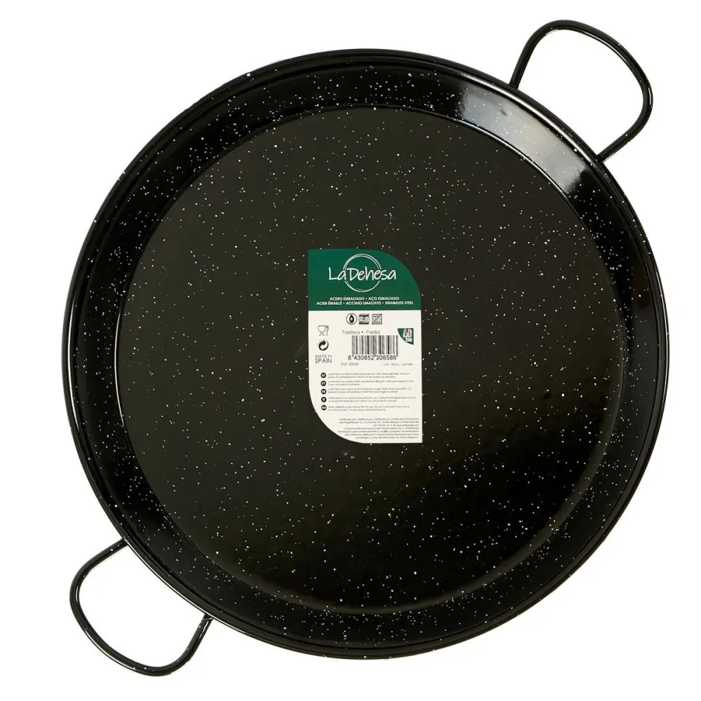 Padella La Dehesa Nero Acciaio Smaltato Ø 50 cm 64 x 6 x 54 cm (4 Unità)