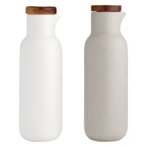 LADELLE set aceto e olio Essentials bianco/pietra ø 6,2x18,3 cm