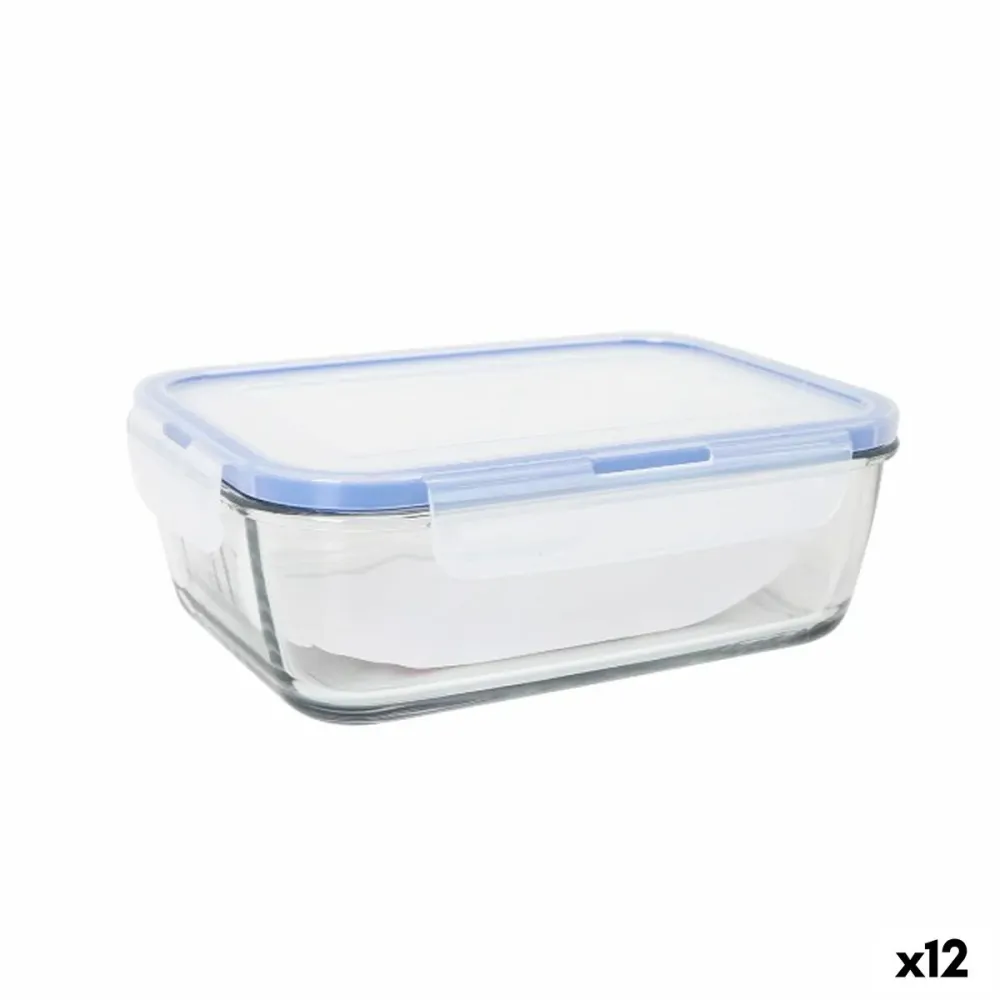 Lancheira Hermética LAV Cinzento Transparente 1,2 L (12 Unidades)