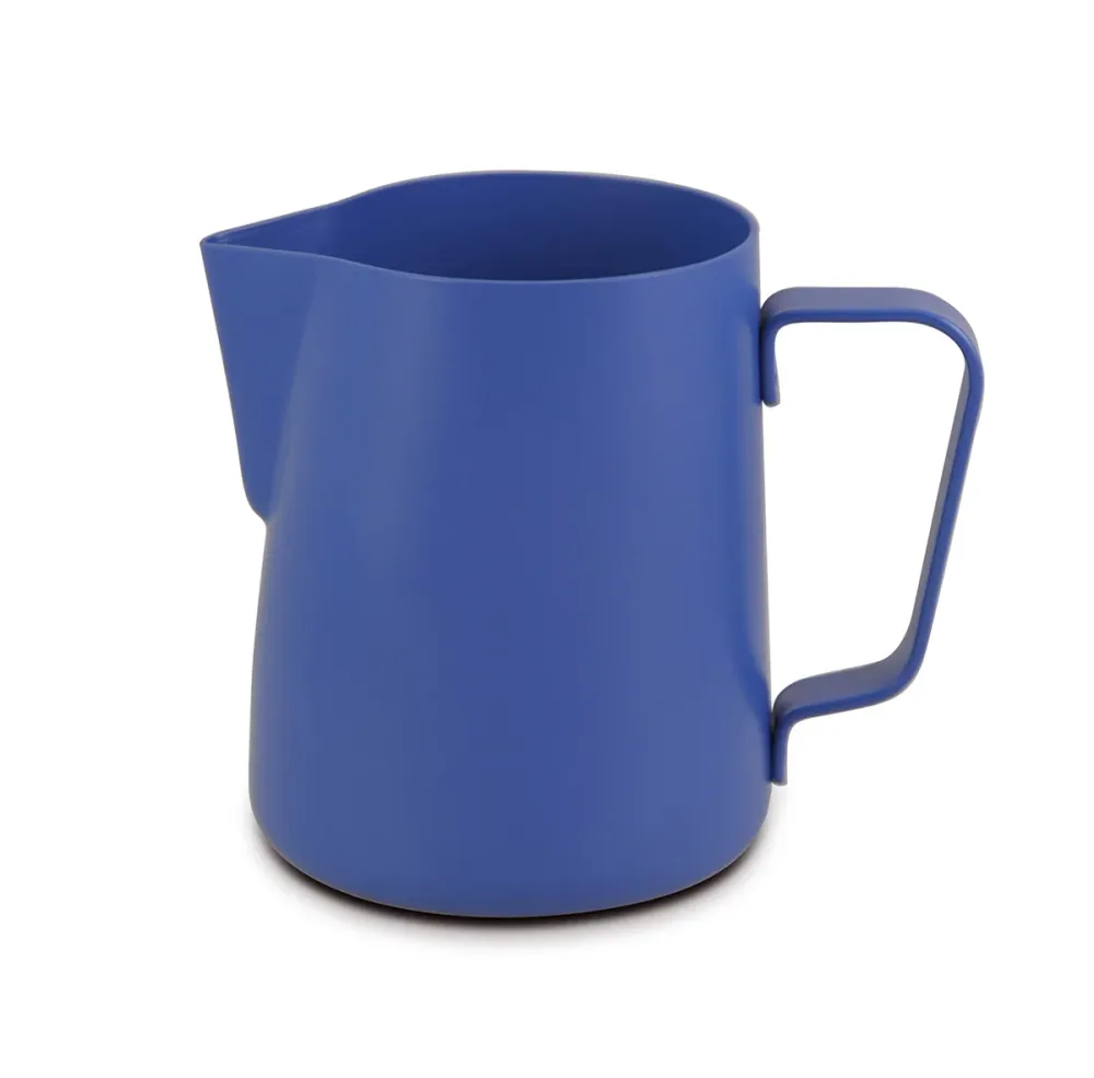 Lattiera per cappuccino acciaio inox | Colore blu | Capacità 600 ml